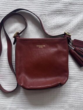 Coach legacy cognac crossbody purse